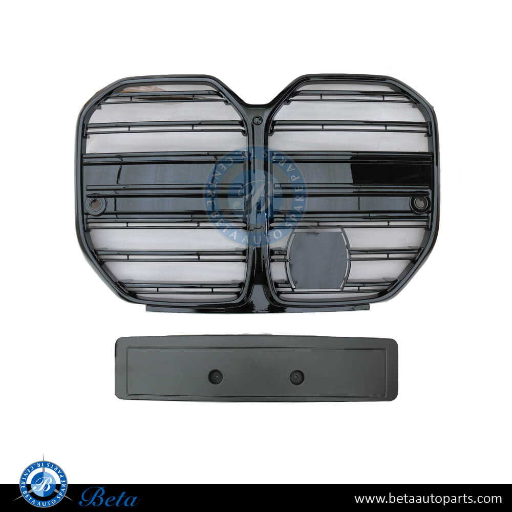 Radiator Grille M4 Look with ACC and Camera Hole Black Color for BMW 4 Series G26 2021-Up models, Part Number 51139466886 Radiator Grille M4 Look with ACC and Camera Hole Black Color for BMW 4 Series G26 2021-Up models, Part Number 51139466886